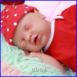 18inch Silicone Babies Dolls Girl Eyes Closed Reborn Baby Toys Children Gift
