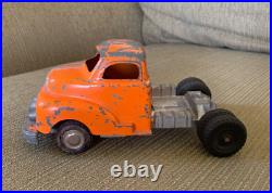 1950's Hubley Kiddie Toys Cab, Road Grader, & Lowboy 3 different toys