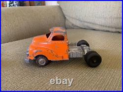 1950's Hubley Kiddie Toys Cab, Road Grader, & Lowboy 3 different toys