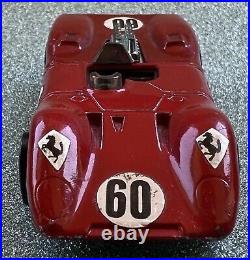 1969 Hot Wheels Redlines Ferrari 312P Red Enamel Button Badge NICE