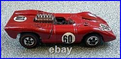 1969 Hot Wheels Redlines Ferrari 312P Red Enamel Button Badge NICE