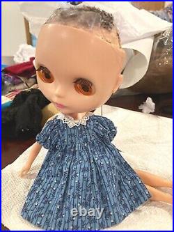 1972 blythe doll kenner AS IS DAMAGED BALD BROKEN PARTS PIECES NO HAIR NO SCALP