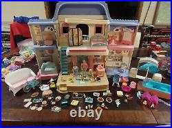 1997 Vintage Fisher Price Loving Family Grande Dollhouse with extras