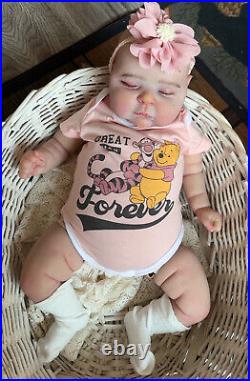 19inch Fat Baby Reborn Doll Peaches Newborn Realistic Boy Girl Handmade Toy Set