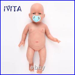 20 Lifelike Silicone Reborn Baby Girl Doll Waterproof Kids Toys Holiday Gifts
