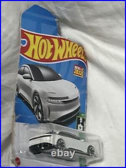 2022 Hot Wheels White Lucid Air 147/250 HW Green Speed 4/5 Brand New NICE