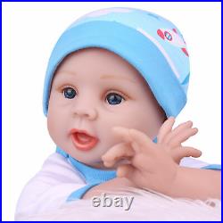 22 Reborn Baby Dolls Xmas Gift Soft Vinyl Silicone Newborn Girl Doll Dress Toys