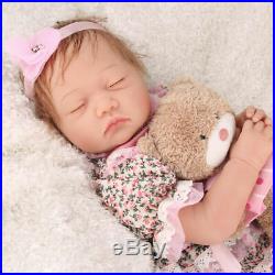 22Twins Reborn Baby Doll Newborn Realistic Vinyl Silicone Handmade Toy Girl+Boy