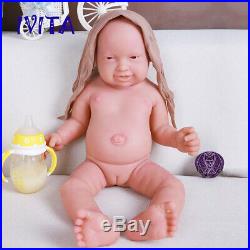 23'' Full Body Silicone Reborn Doll Realistic Newborn Baby Girls Xmas Gifts Toys