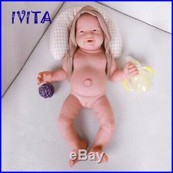 23'' Full Body Silicone Reborn Doll Realistic Newborn Baby Girls Xmas Gifts Toys