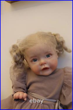 23 Reborn Baby Doll Lifelike Toddler Artist Painted Girl Handmade Soft Art Toys