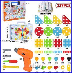 237 PCS Educational Toys for Kids Electric DIY Drill Set, STEM Learning Buildin