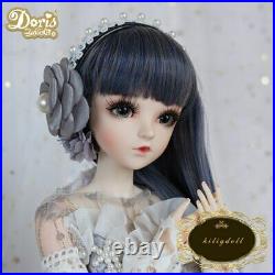 24 BJD Doll 1/3 Ball Jointed Girl Dolls Face Makeup Wigs Clothes Toy FULL SET