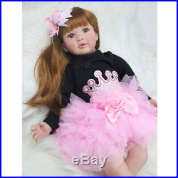 24'' Toddler Reborn Girls Doll Gift Newborn Baby Toys Lifelike Princess Dolls