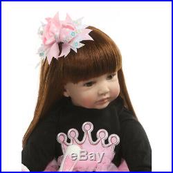 24'' Toddler Reborn Girls Doll Gift Newborn Baby Toys Lifelike Princess Dolls