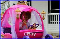 24 Volt Disney Princess Carriage Ride-On for Girls by Dynacraft Pink 24V