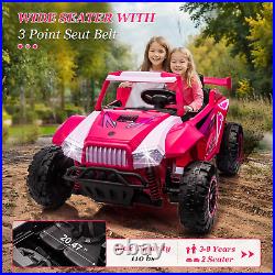 24V 2 Seater Ride on Toys for Girls&Boys, Electric Car With20.47 Wide Seat, 6.21