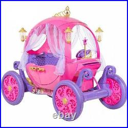 24V Disney Princess Carriage Ride On Toy Girls Kids Electric Car Battery Powered