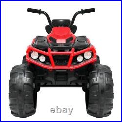 24V Kids Ride-On Electric ATV Off-Road Quad Car Toy withLow&High Speeds LED Lights