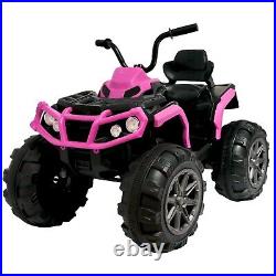 24V Pink Kids Ride-On ATV Off-Road Quad Car Battery Ride on Car