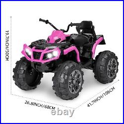 24V Pink Kids Ride-On ATV Off-Road Quad Car Battery Ride on Car