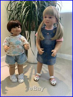 3 Sizes Standing Reborn Toddler Dolls Full Body Vinyl Reborn Dolls Big Girls Toy