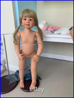 3 Sizes Standing Reborn Toddler Dolls Full Body Vinyl Reborn Dolls Big Girls Toy
