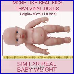 30cm 1.1kg High Quality Full Body Silicone Dolls Reborn Dolls Girl Toy