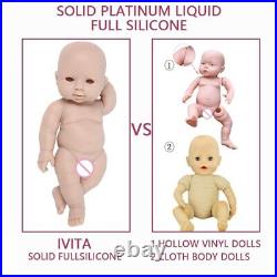 30cm 1100g Silicone Reborn Dolls Full Body Unpainted Soft Dolls DIY Blank Toys