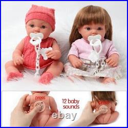 30cm Reborn Baby Doll toddler Girl Pink Princess Toy Very Full Body Silicone TOY