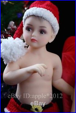31/80cm 22lbs 11 solid Body Reborn baby girl doll(1-3 years old) TOY for child