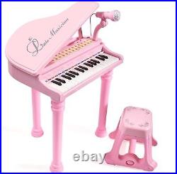 31 Keys Piano Keyboard Toy For Kids Birthday Gift For Girls Pink Musical Piano
