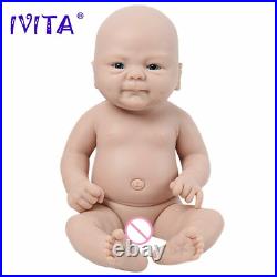 36cm(14inch)1.65kg Full Body Silicone Bebe Reborn Doll Unpainted Baby DIY Toys