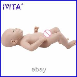 36cm(14inch)1.65kg Full Body Silicone Bebe Reborn Doll Unpainted Baby DIY Toys