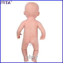 38cm 1.8kg Girl Eyes Closed High Quality Full Body Silicone Reborn Dolls Toys