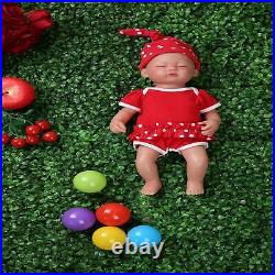 38cm 1.8kg Girl Eyes Closed High Quality Full Body Silicone Reborn Dolls Toys