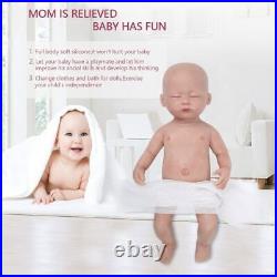 38cm 1.8kg Girl Eyes Closed High Quality Full Body Silicone Reborn Dolls Toys