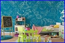 3D Toy Pattern Wallpaper Wall Mural Removable Self-adhesive Sticker 47