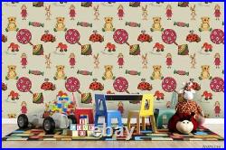 3D Toys Seamless Wallpaper Wall Mural Removable Self-adhesive Sticker255