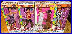 4 Spice Girls Dolls New Sealed & Sound Stage Complete In Box Collection Gift Toy