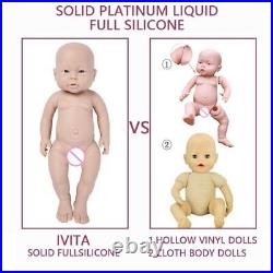 41cm(16inch) 2000g Full Silicone Reborn Doll Unpainted Soft Dolls DIY Toys