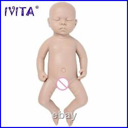 46cm 3.2kg Eyes Closed Full Body Silicone Reborn Baby Dolls Unpainted Soft Dolls
