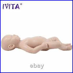 46cm 3.2kg Eyes Closed Full Body Silicone Reborn Baby Dolls Unpainted Soft Dolls
