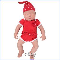 47cm 3.7kg Twins Eyes Closed Full Body Silicone Reborn Dolls for Girls Baby Toys