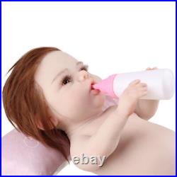 47cm Silicone Baby Girl Rebirth Doll Newborn Baby Toy Kids Gift Bendable Posable