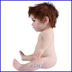 47cm Silicone Baby Girl Rebirth Doll Newborn Baby Toy Kids Gift Bendable Posable
