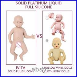 50cm 3800g Full Body Silicone Reborn Dolls Unpainted Doll for Children DIY Toys