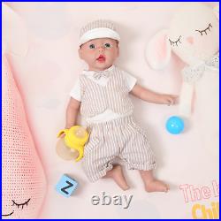 50cm 3960g Realistic Silicone Reborn Baby Dolls 3 Colors Eyes Choices Toys Gift