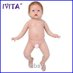 50cm3.6kg Realistic Silicone Reborn Dolls 3Colors Eyes Choices Toys for Children