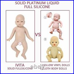 51cm 3200g Silicone Reborn Baby Doll Unpainted Soft Dolls DIY Blank Toys Kit